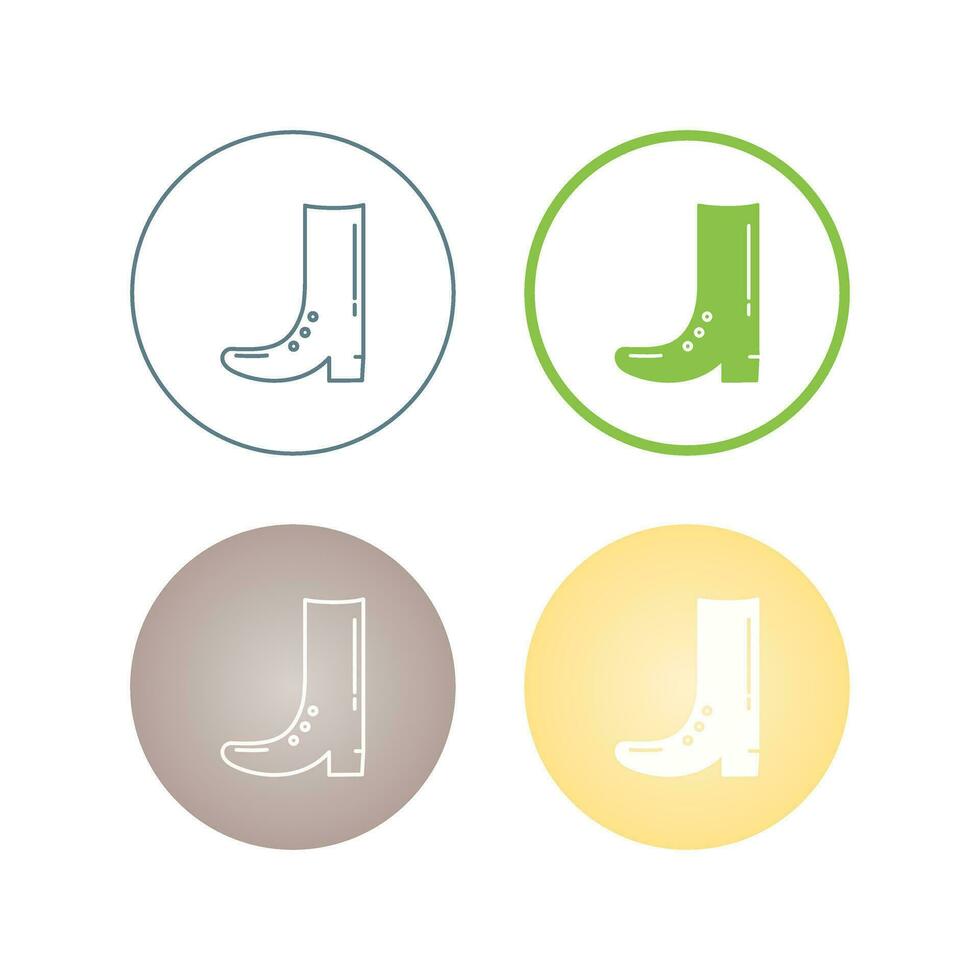Cowboy Boot Vector Icon