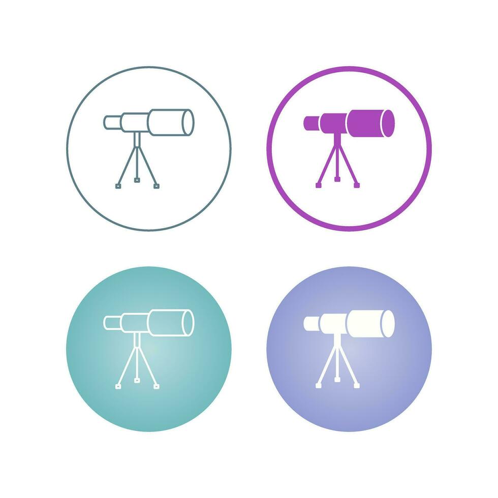 Telescope on Stand Vector Icon