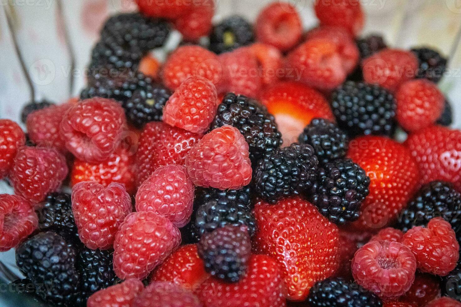 Mixed berry salad photo