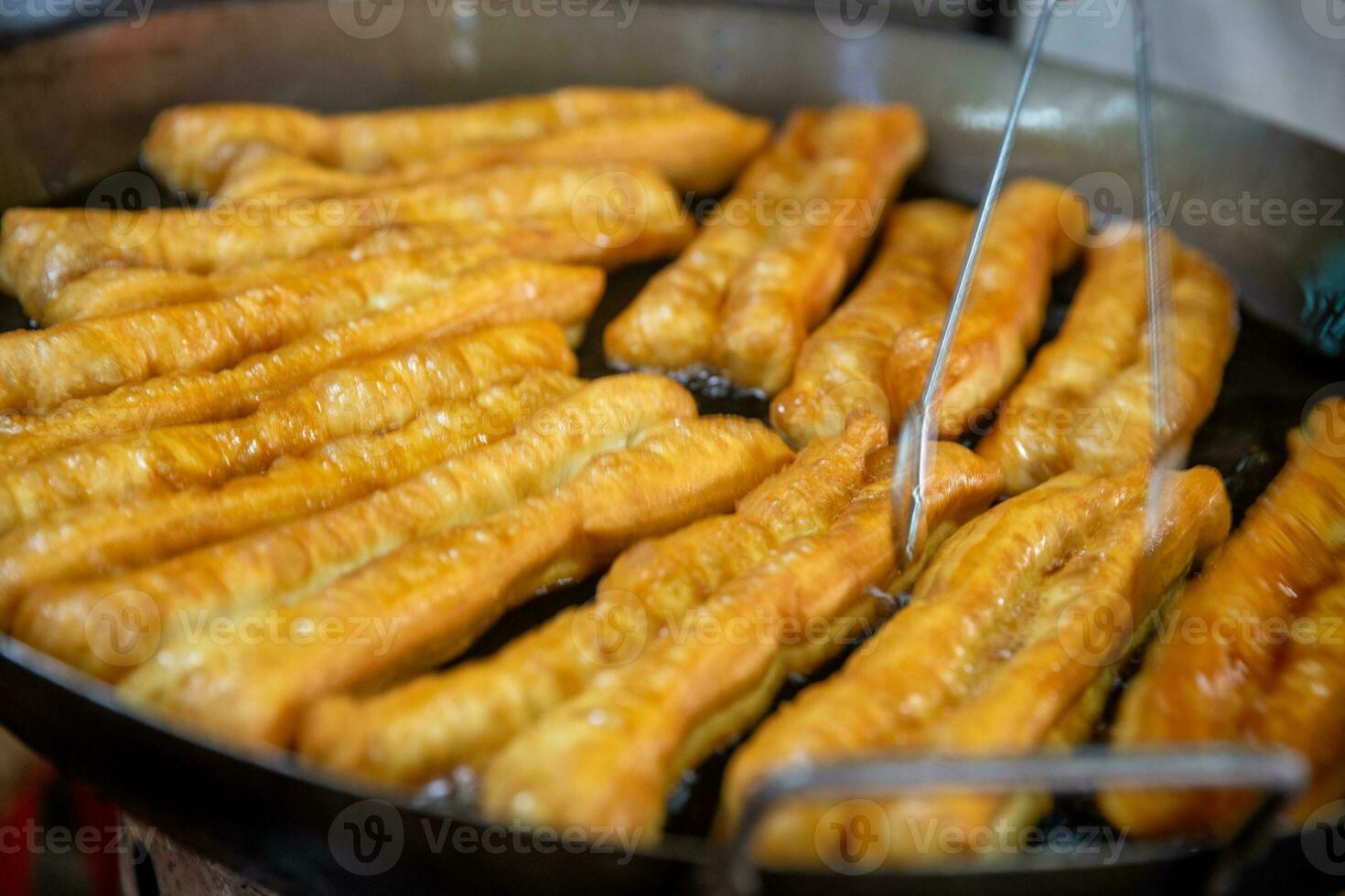 Frying Chinese Donuts photo