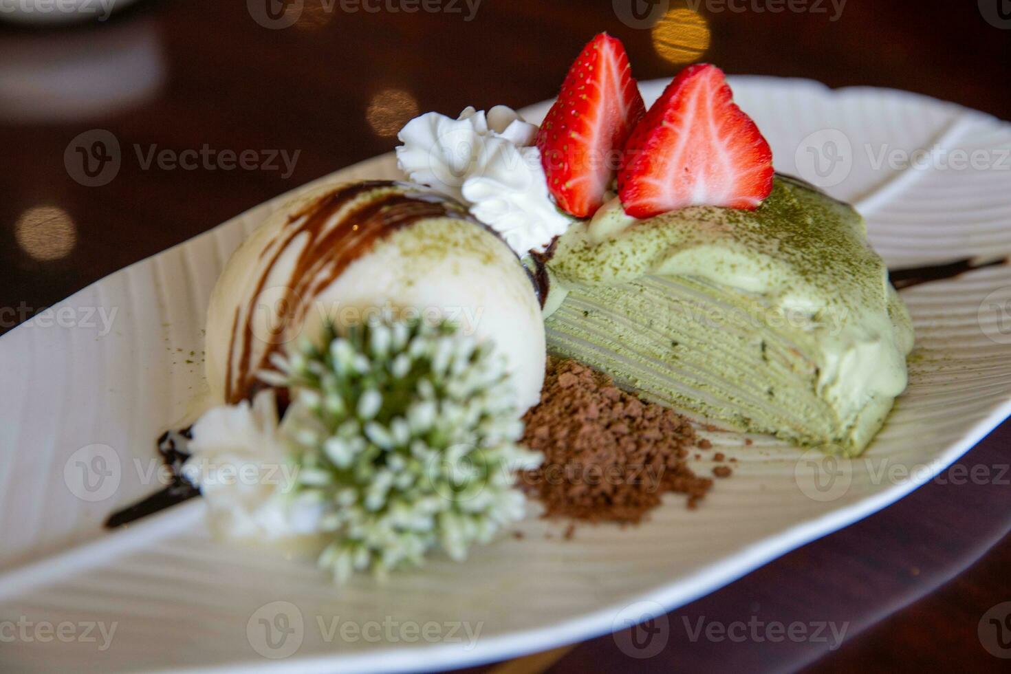 Green Tea Layered Cake photo