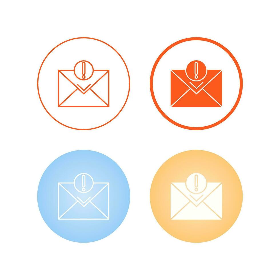 Urgent Mail Vector Icon