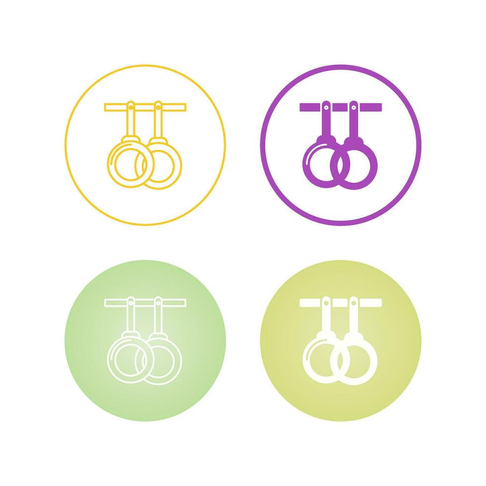 Gym Rings Vector Icon