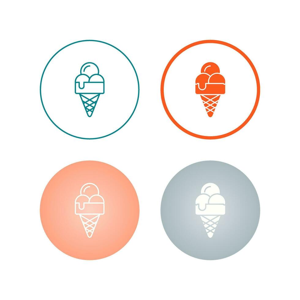 icono de vector de helado