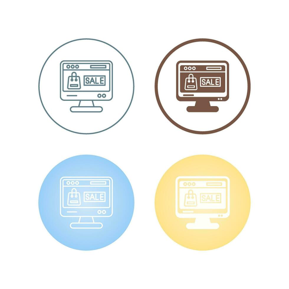Online Sale Vector Icon