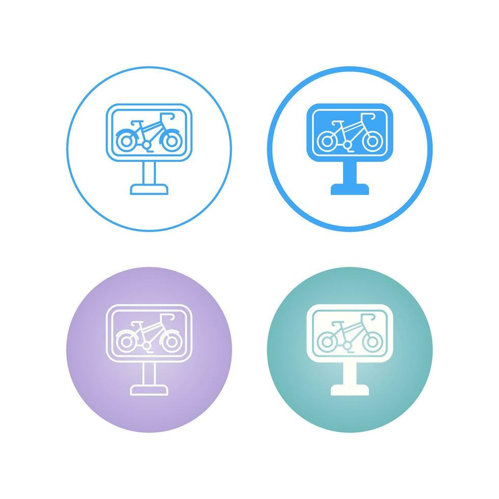 Bike Lane Vector Icon