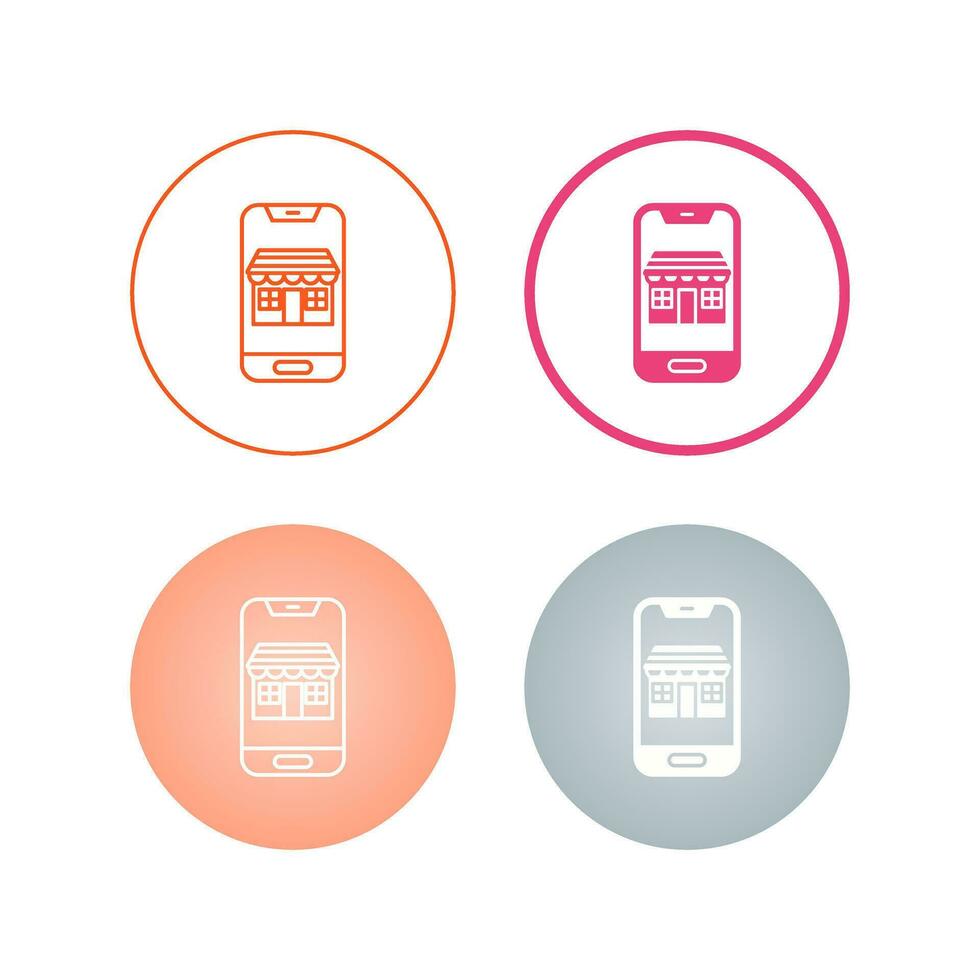 Mobile Store Vector Icon