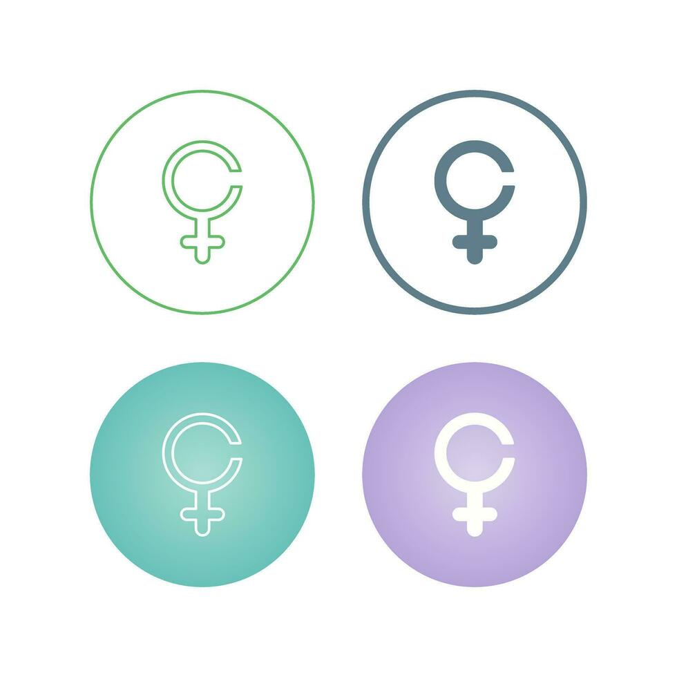 Female Sign Vector Icon