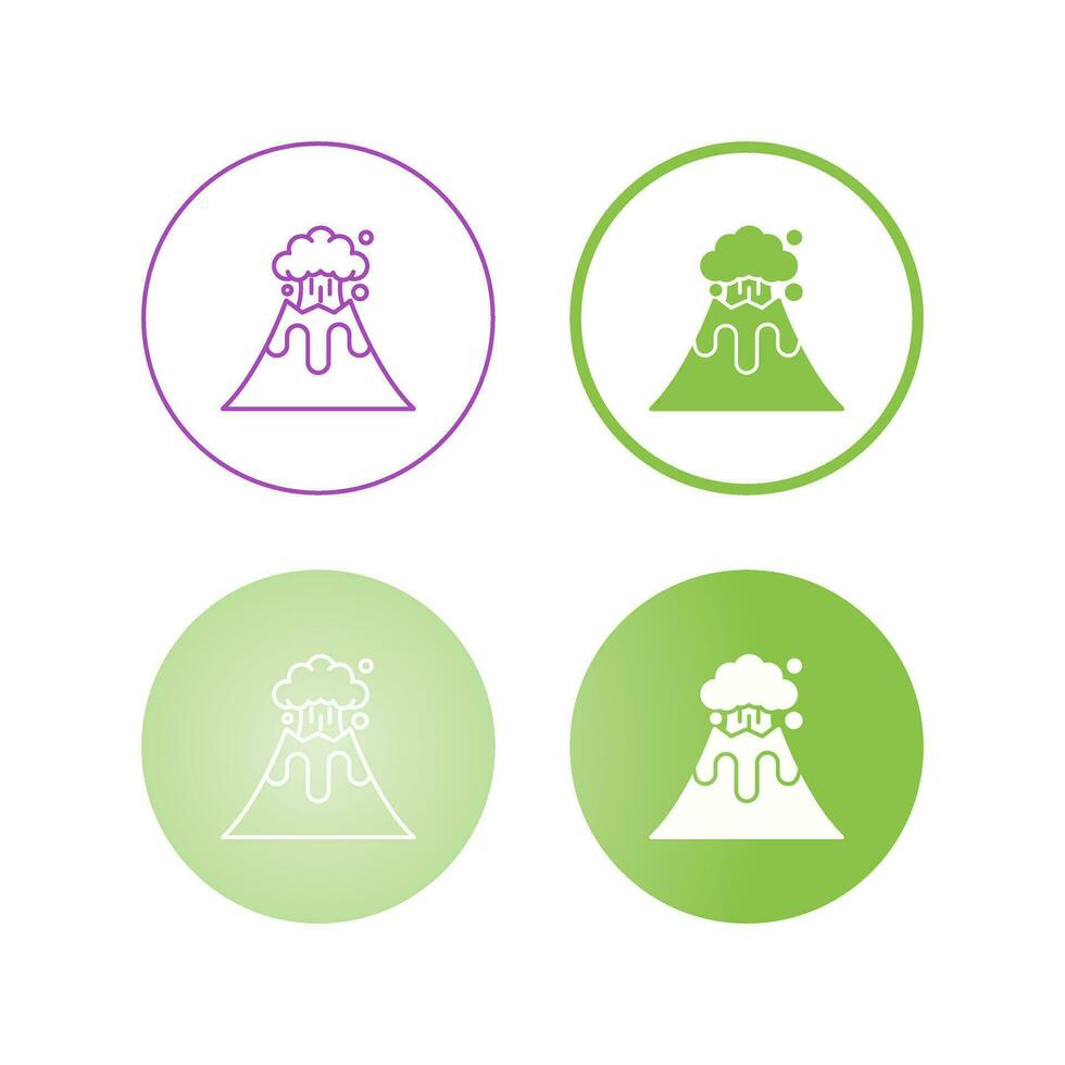 Volcano Vector Icon