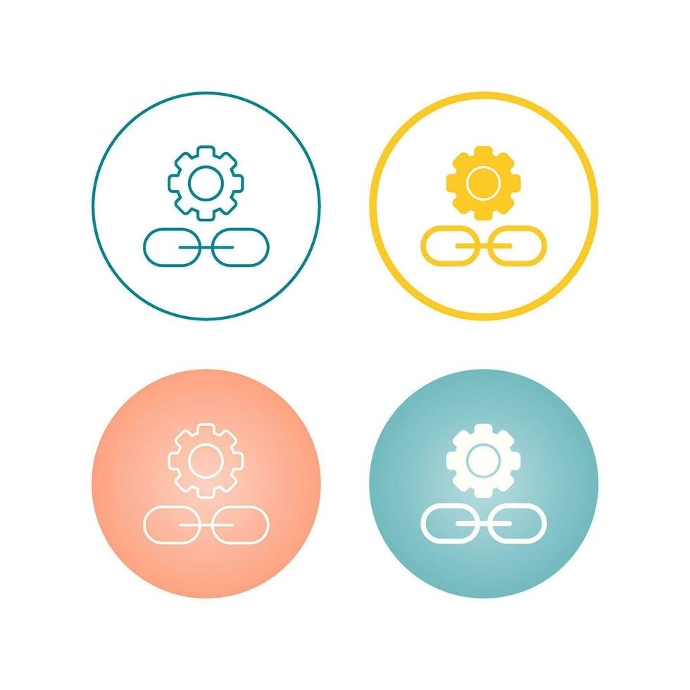 Link Setting Vector Icon