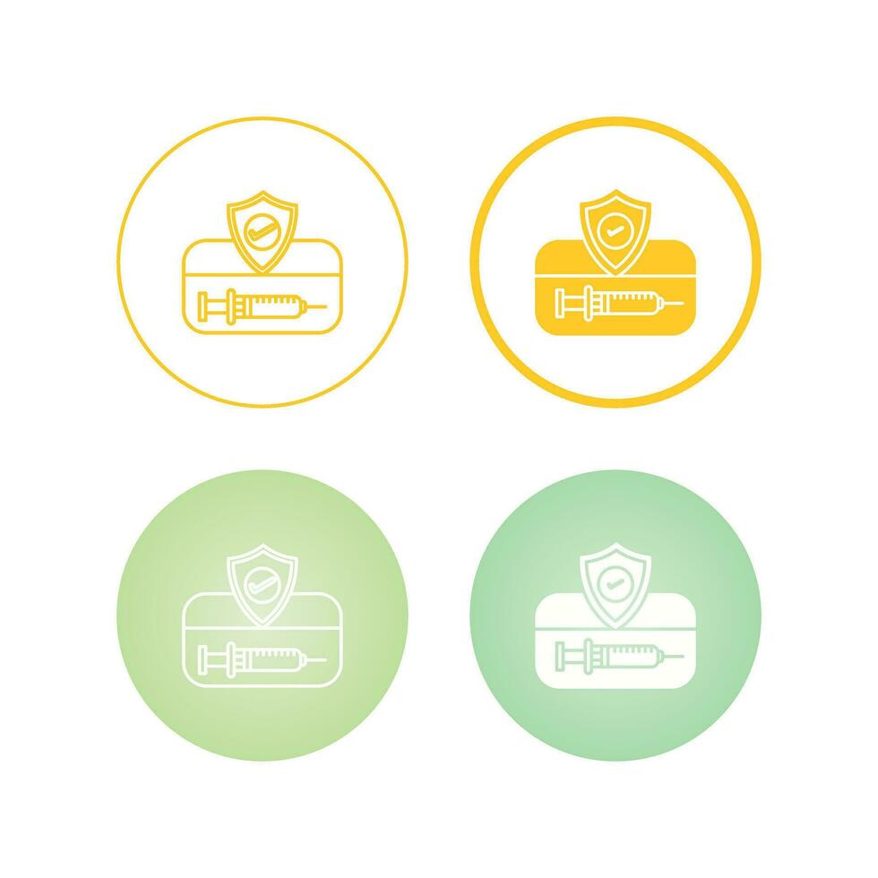 Vaccination Card Vector Icon