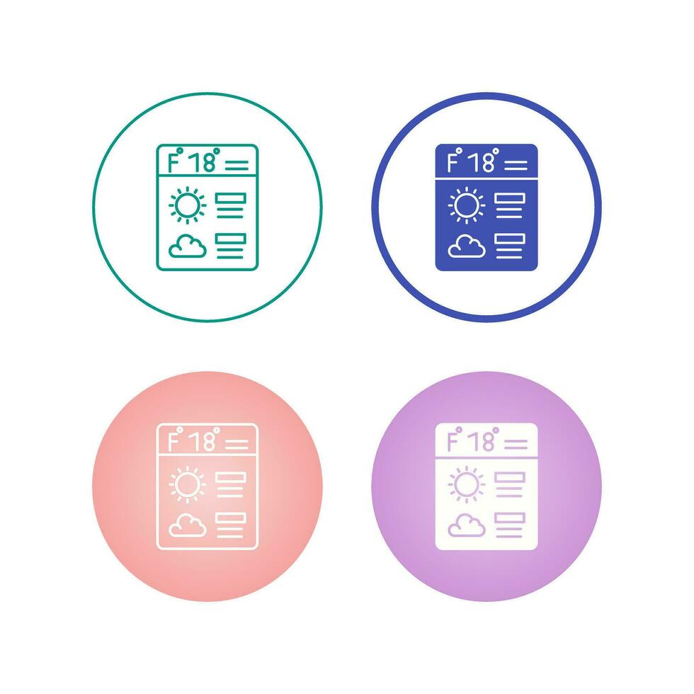 Forecast Vector Icon