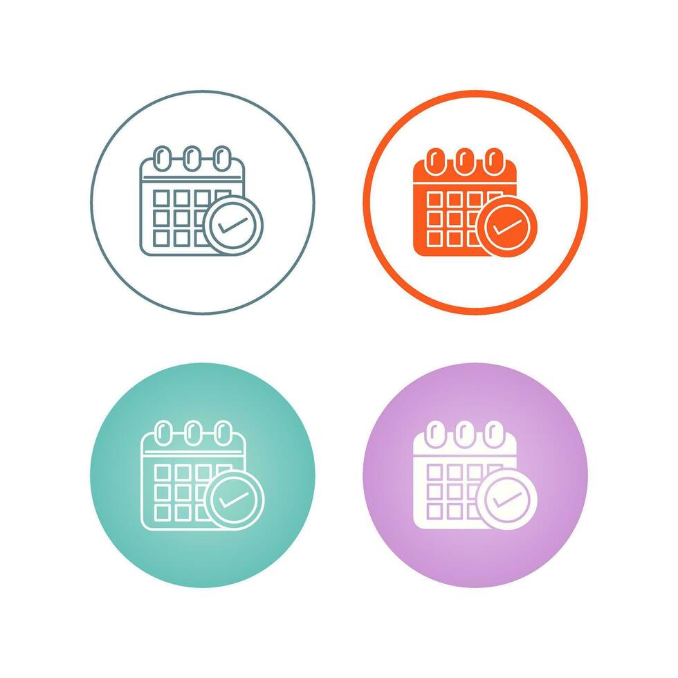Schedule Vector Icon