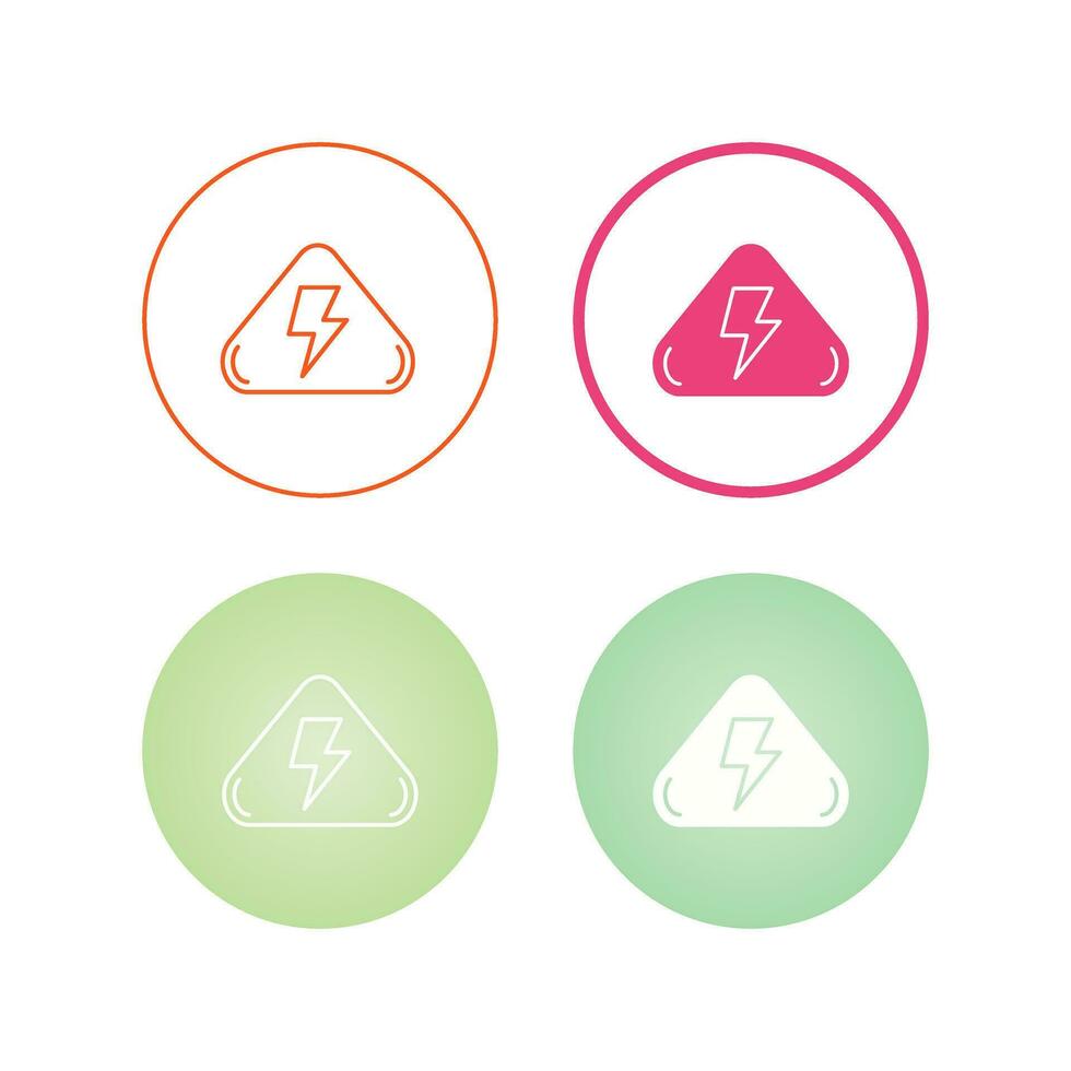 Electrical Hazard Vector Icon
