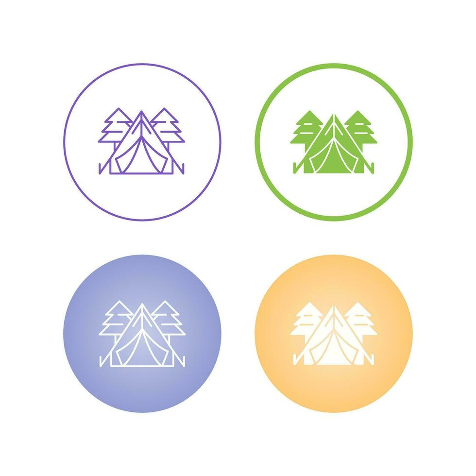 Tent Vector Icon
