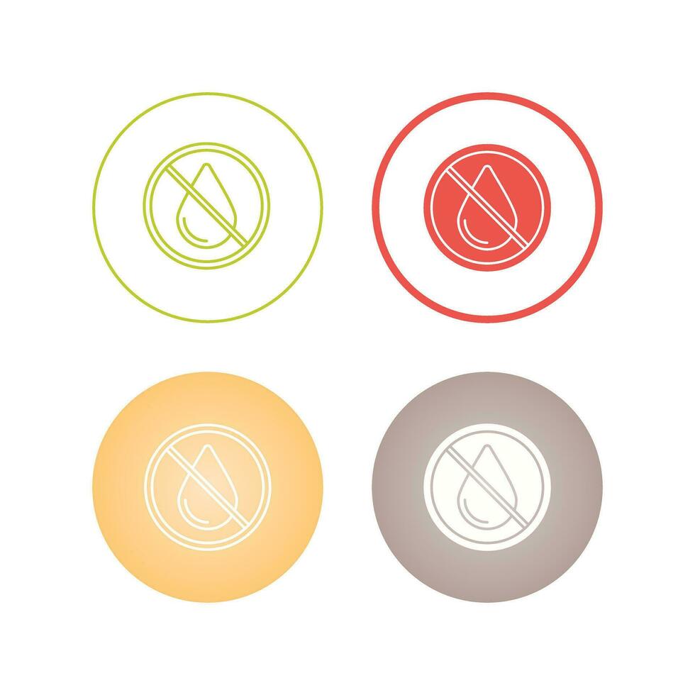 No Water Vector Icon
