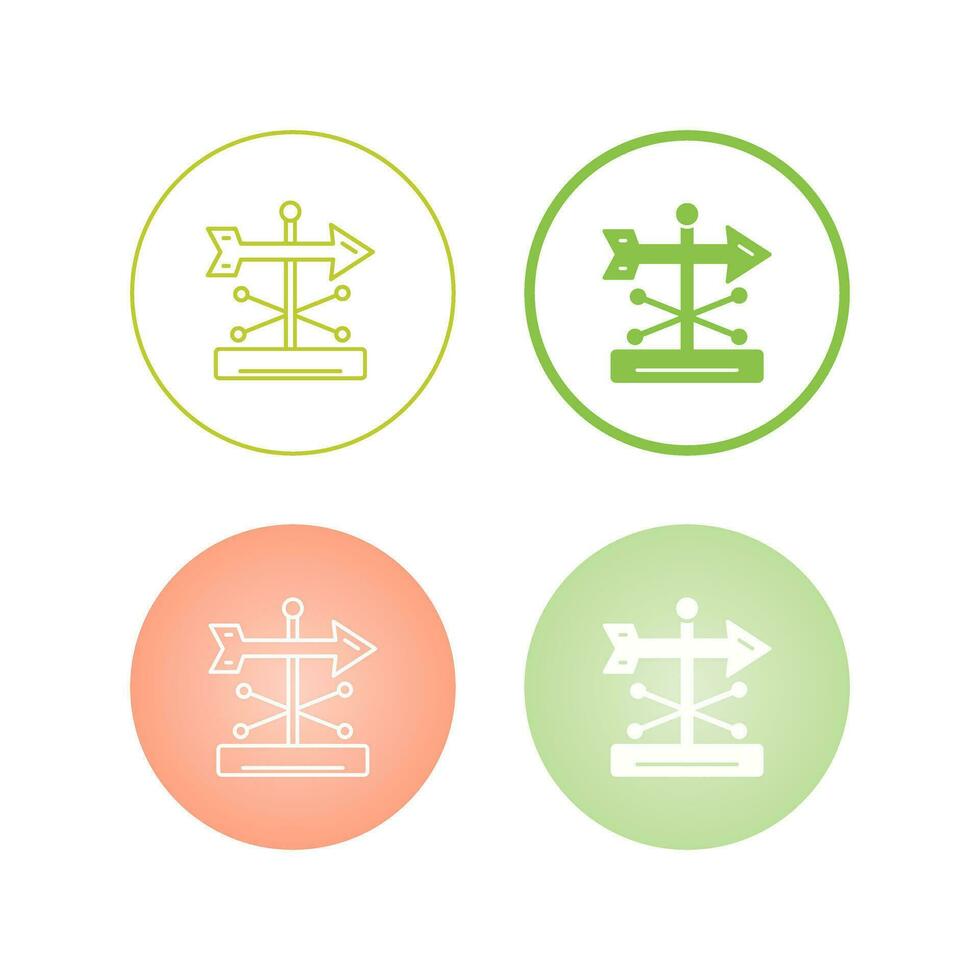Wind Vane Vector Icon
