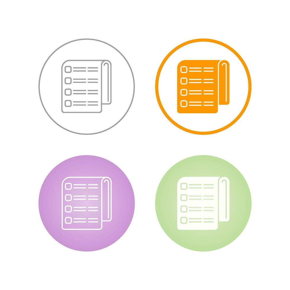 List Vector Icon