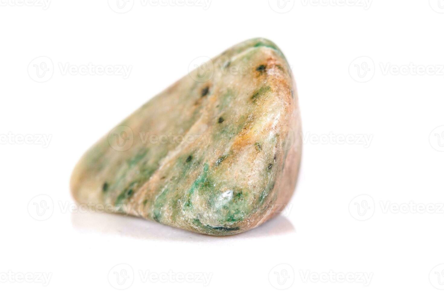 Macro mineral stone jasper on a white background photo