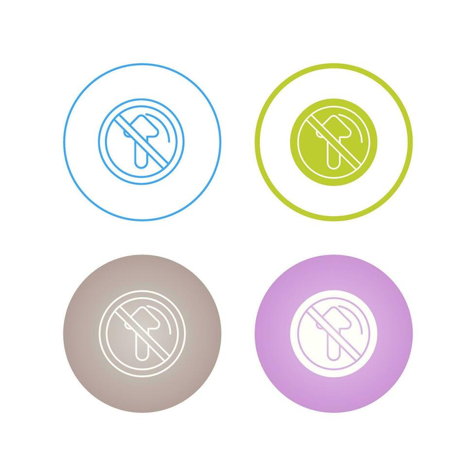 No Passing Vector Icon