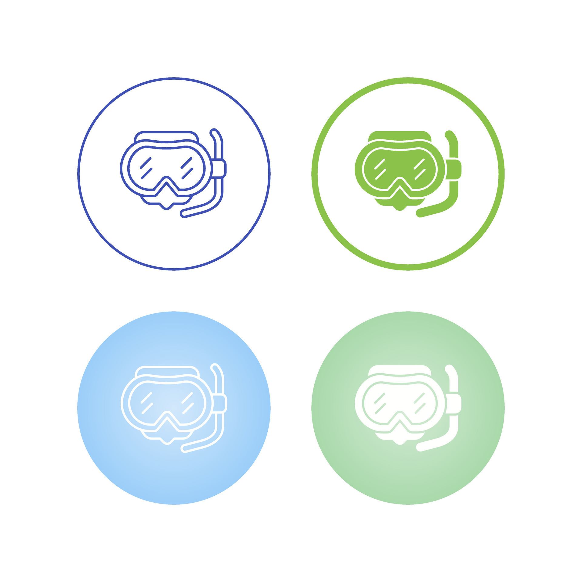 Diving Mask Vector Icon 27825330 Vector Art at Vecteezy