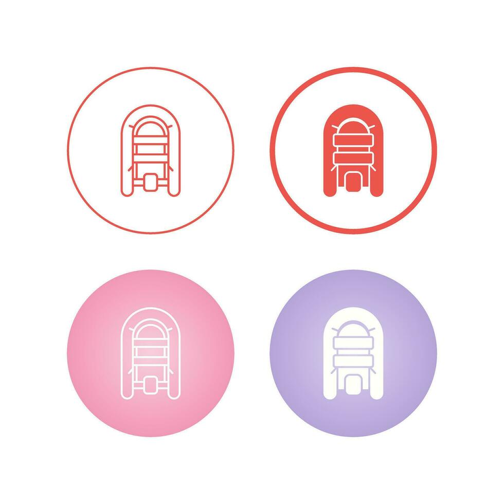 Inflatable Boat Vector Icon