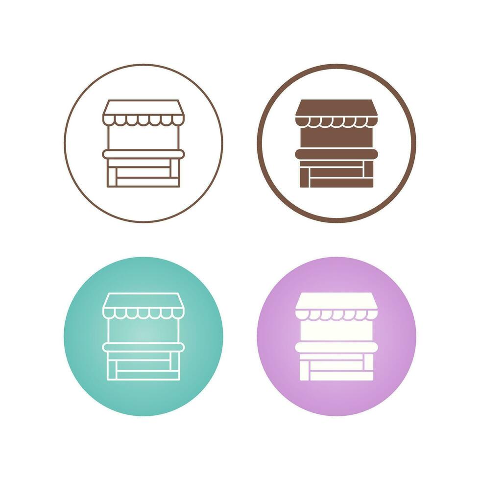 Food Stand Vector Icon