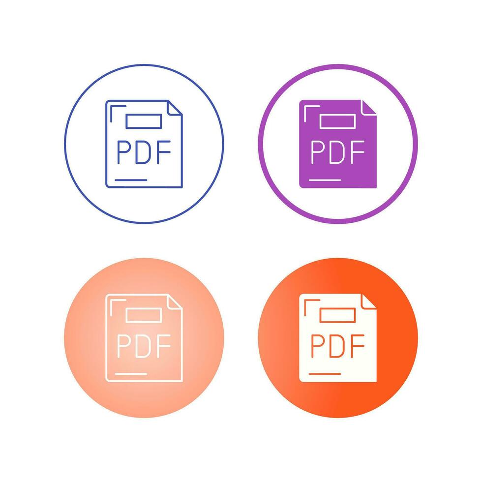 PDF Vector Icon