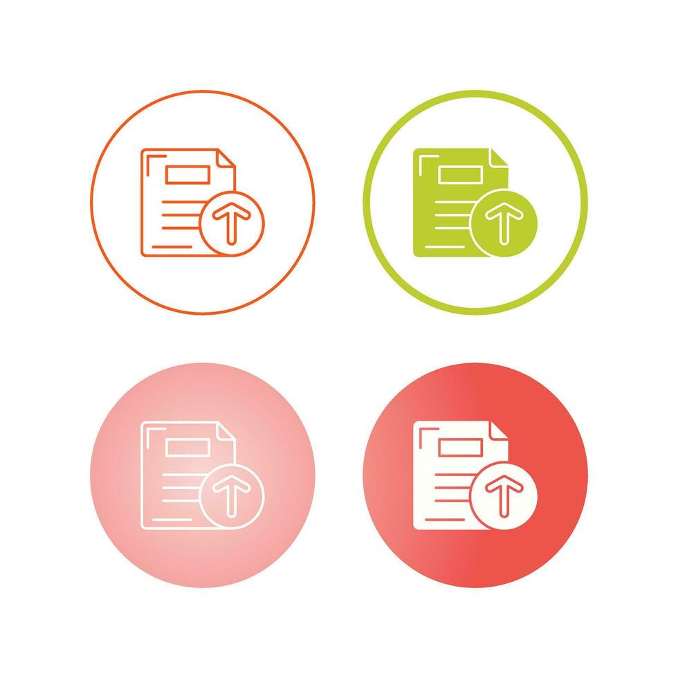 Files Upload Vector Icon