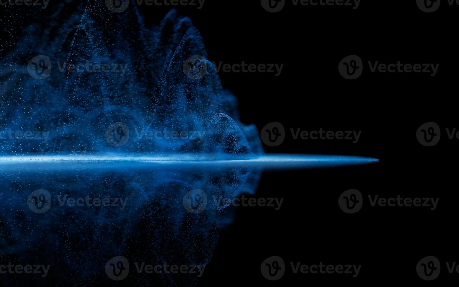 Wave particles, fantasy background, 3d rendering. photo