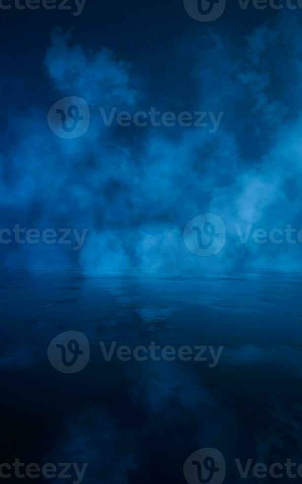 Dark smoke background, 3d rendering. photo