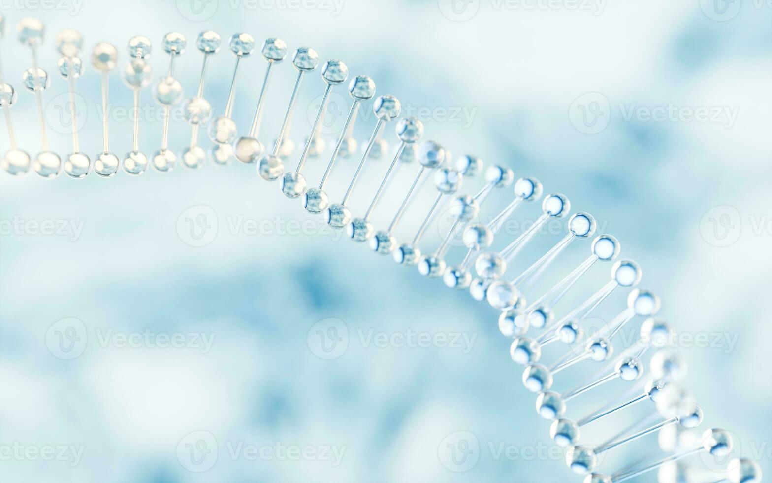 Biology molecules structure, 3d rendering. photo