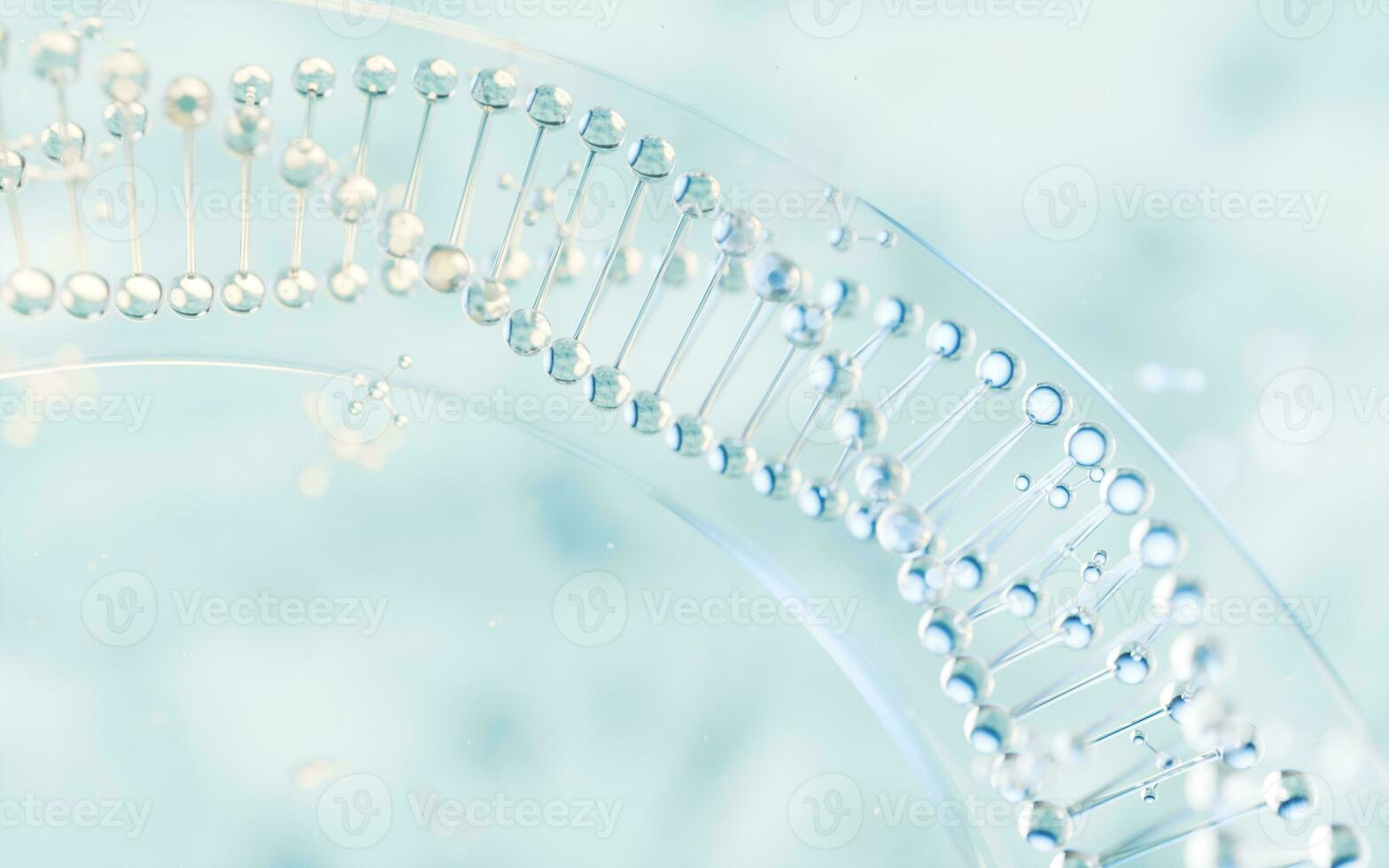 biología moléculas estructura, 3d representación. foto