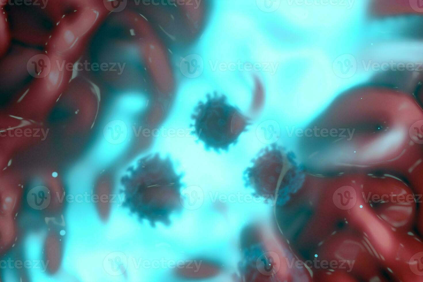 Coronavirus and infection,medical concept, 3d rendering. photo