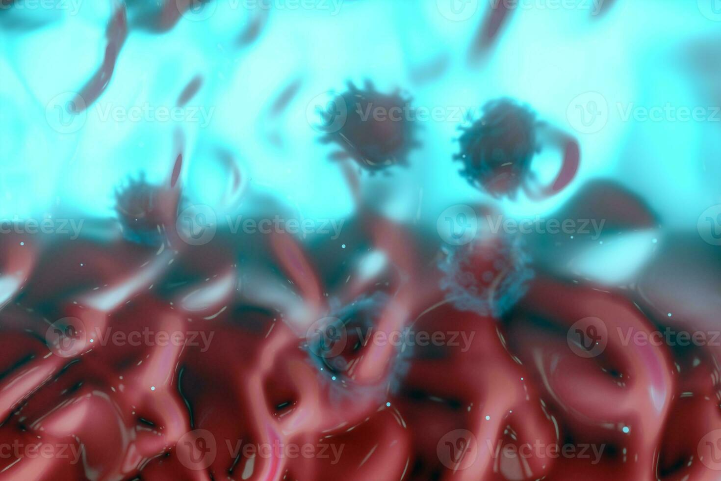 coronavirus y infección, médico concepto, 3d representación. foto