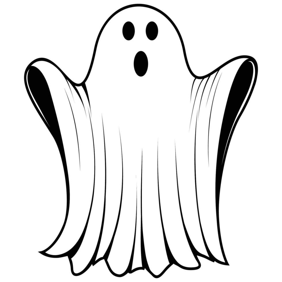 cute halloween ghosts illustration vector