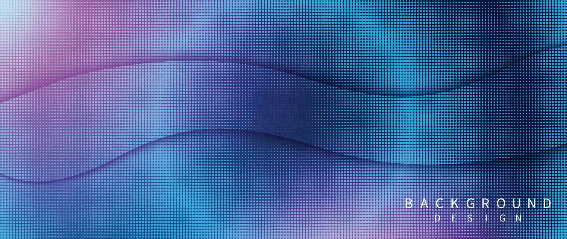 Abstract vibrant gradient background vector. Futuristic style wallpaper with geometric shape, dots halftone pattern. Digital modern wallpaper design for backdrop, website, business, technology. vector