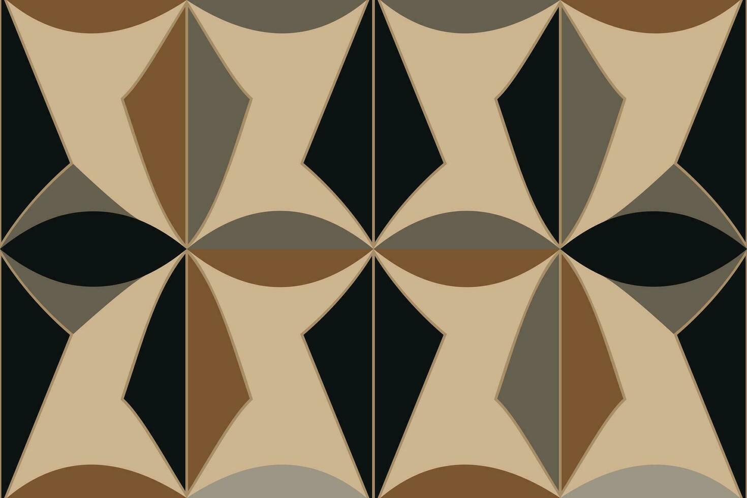 Modern geometric shapes patterns, seamless vector illustration. Pattern designs with modern geometric shapes can be printed as a background image or used for rugs, carpets, or textile fabric.