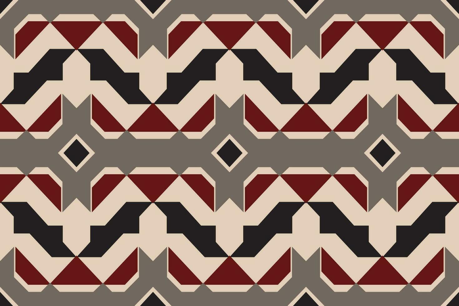 Modern geometric shapes patterns, seamless vector illustration. Pattern designs with modern geometric shapes can be printed as a background image or used for rugs, carpets, or textile fabric.