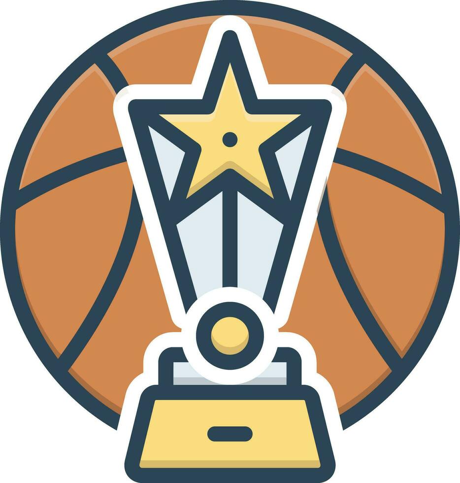 color icon for tournament vector