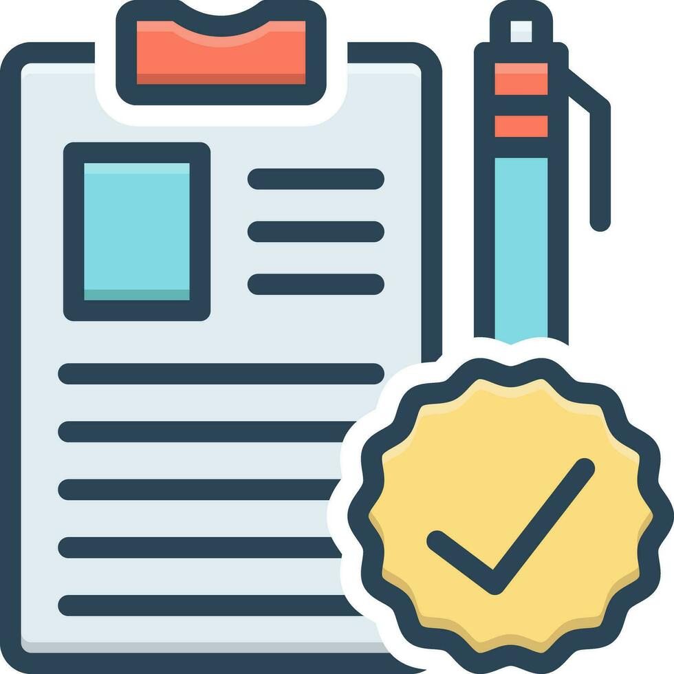 color icon for course vector