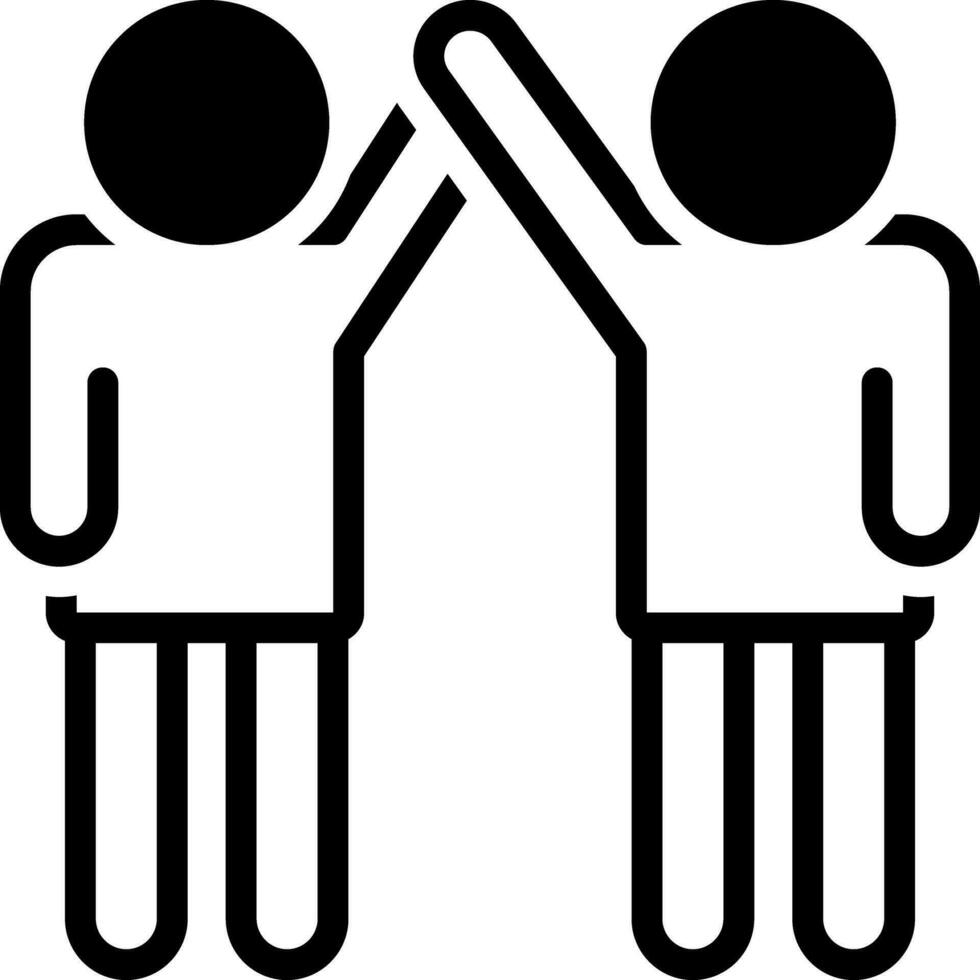 solid icon for coalition vector