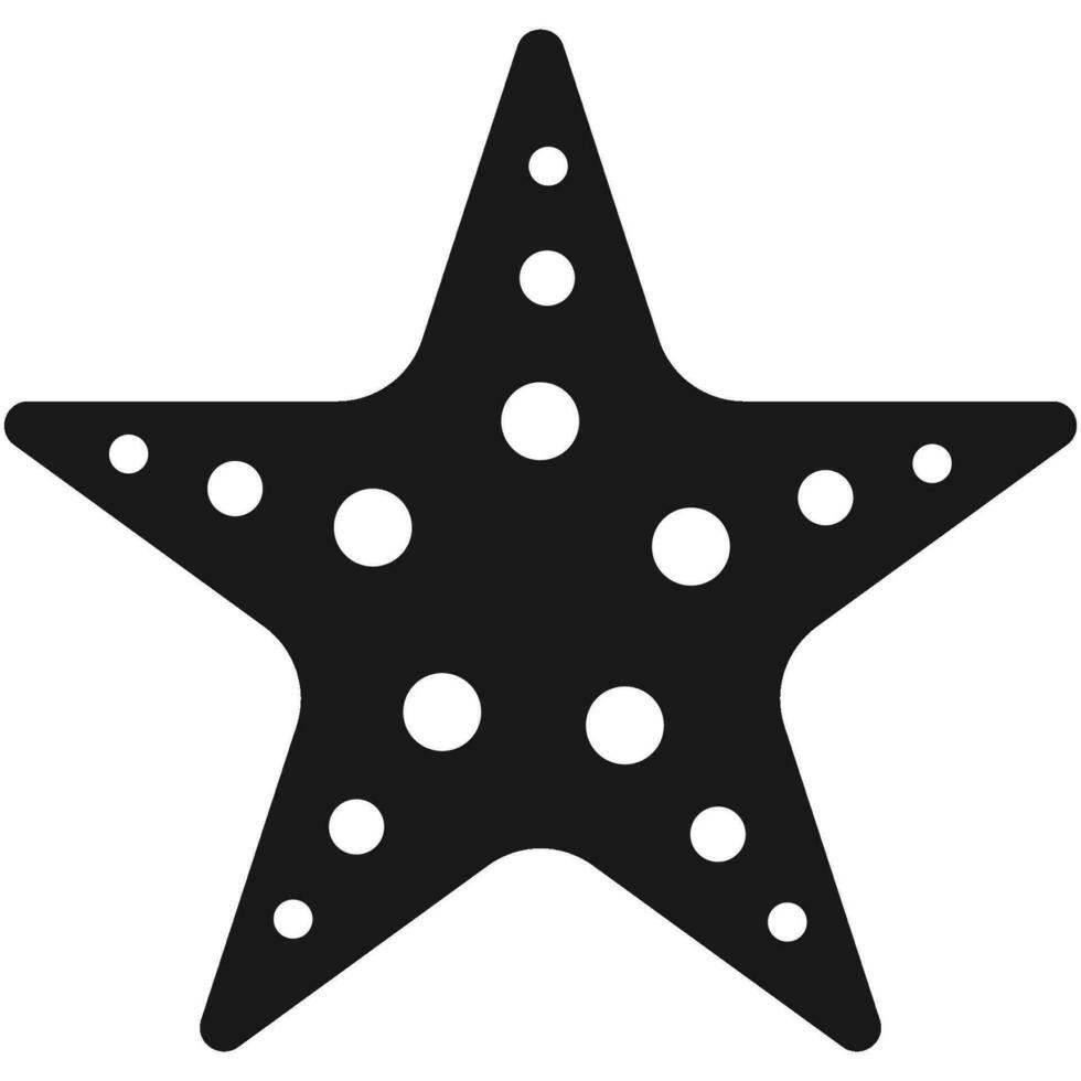 Star fish icon vector