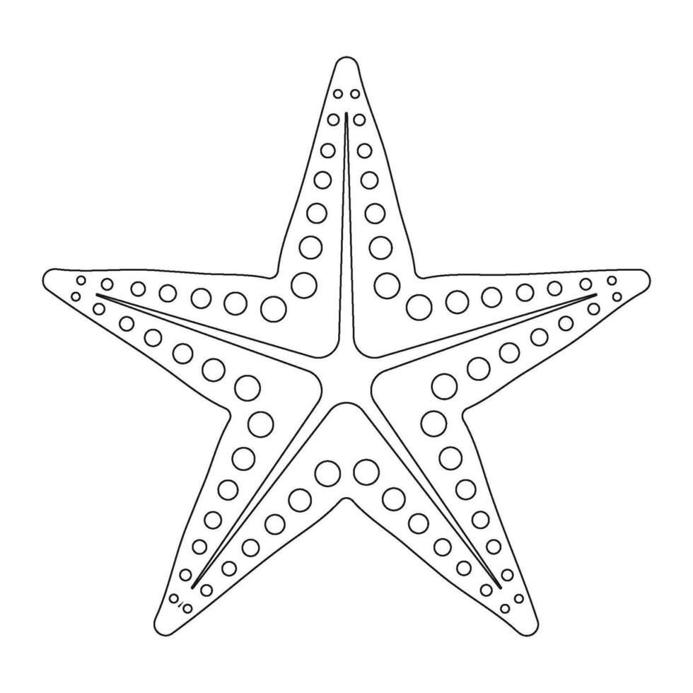 Star fish icon vector