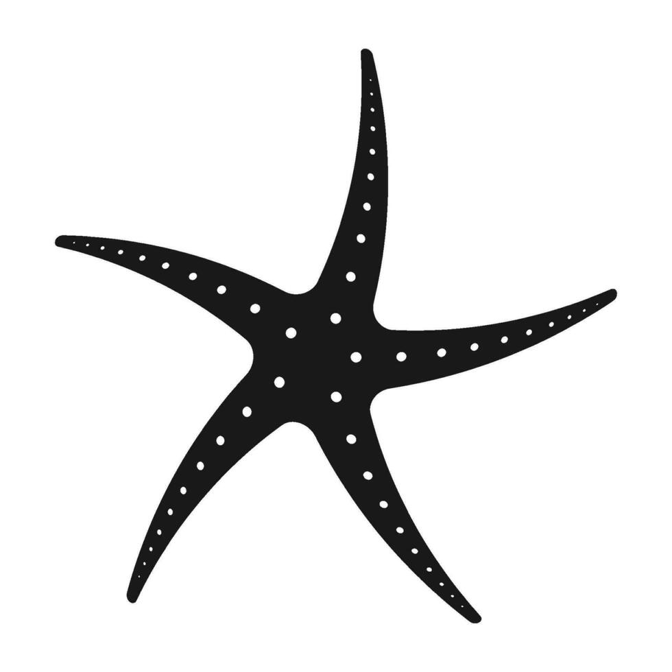 estrella pescado icono vector