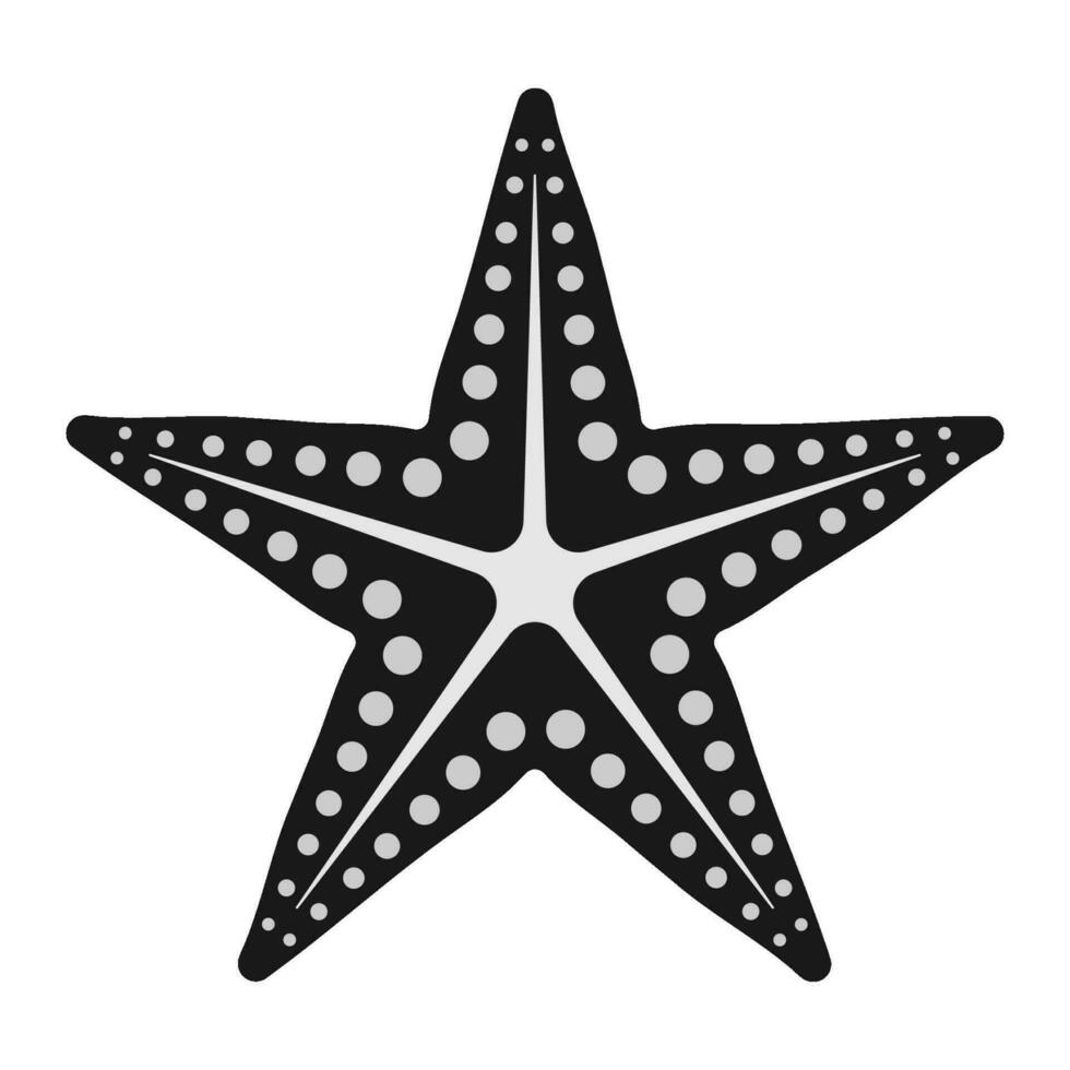 Star fish icon vector