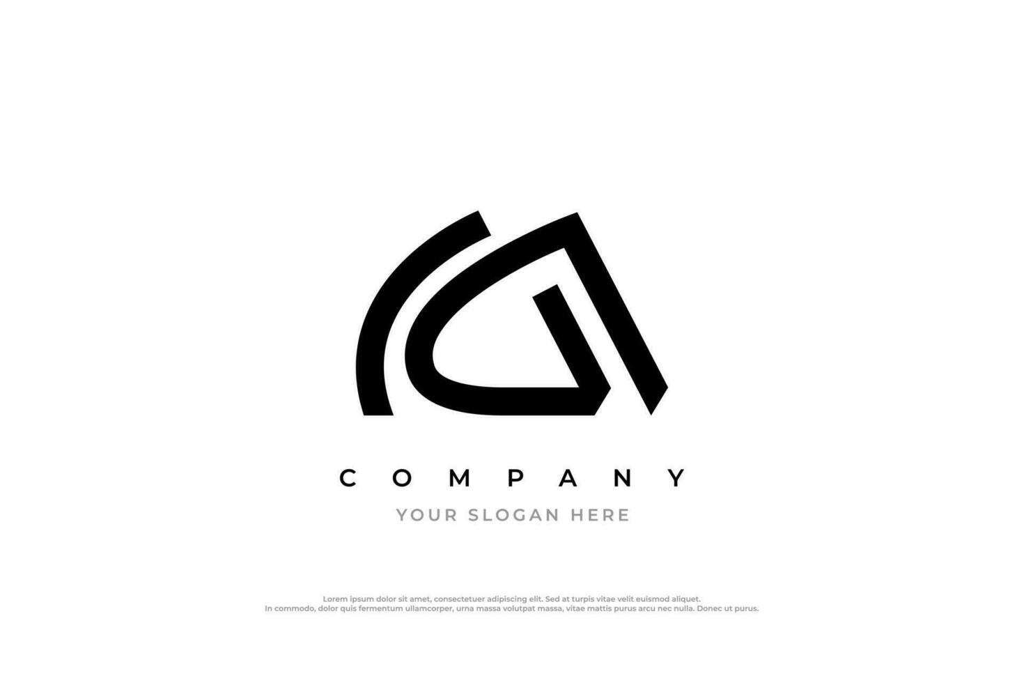 Letter GM or MG Logo Design vector