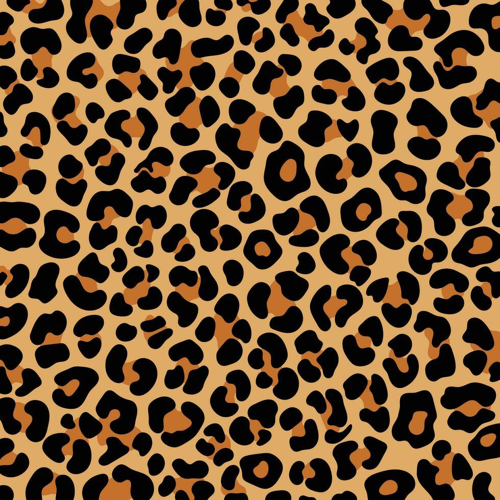 Leopard print pattern seamless background and printing or home decorate and more. vector