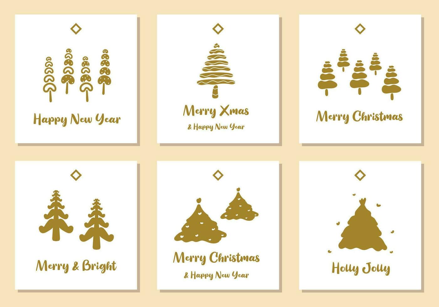 Merry Christmas tags set. Christmas printable gift tags. vector