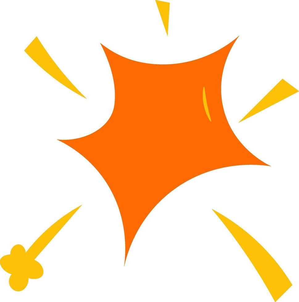 clash flat illustration, full color icon vector
